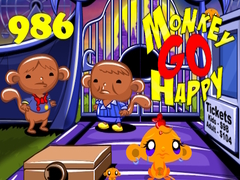 Permainan Monkey Go Happy Stage 986