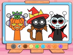 Permainan Coloring Book: Incredibox Sprunki Halloween