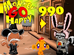 Permainan Monkey Go Happy Stage 990