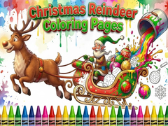 Permainan Christmas Reindeer Coloring Pages