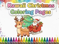 Permainan Kawaii Christmas Coloring Pages