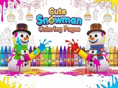 Permainan Cute Snowman Coloring Pages