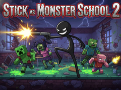 Permainan Stick vs Monster School 2