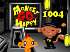 Permainan Monkey Go Happy Stage 1004
