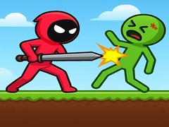 Permainan Red Stickman vs Monster School