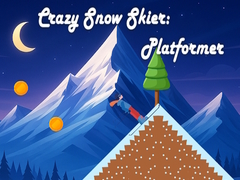 Permainan Crazy Snow Skier: Platformer