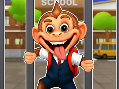 Permainan Jigsaw Puzzle: Monkey Student School Prank