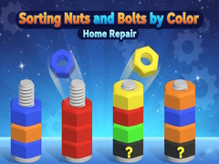 Permainan Sorting Nuts and Bolts by Color: Home Repair
