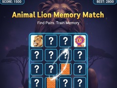 Permainan Animal Lion Memory Match