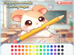 Permainan Cute Anime Animals Coloring Pages