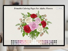 Permainan Printable Coloring Pages For Adults Flowers