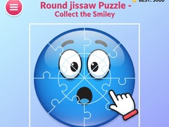 Permainan Round jigsaw Puzzle - Collect the Smiley