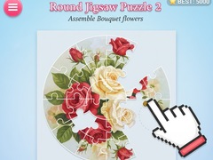 Permainan Round jigsaw Puzzle 2 - Assemble Bouquet flowers