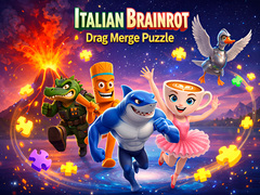 Permainan Italian Brainrot Drag Merge Puzzle