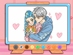 Permainan Coloring Book: Kpop Valentine's Day