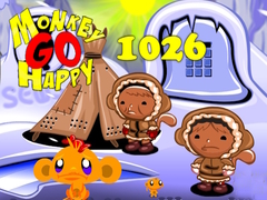 Permainan Monkey Go Happy Stage 1026