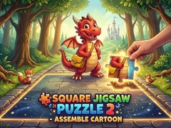 Permainan Square jigsaw Puzzle 2 - Assemble Cartoon