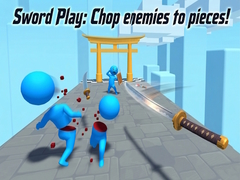 Permainan Sword Play: Chop enemies to pieces!