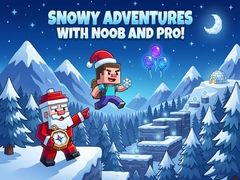 Permainan Snowy Adventures with Noob and Pro!
