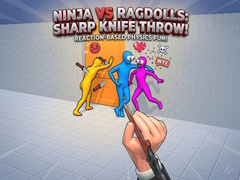 Permainan Ninja vs Ragdolls: Sharp Knife Throw!