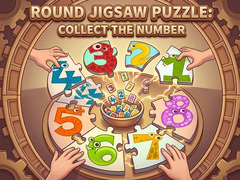Permainan Round jigsaw Puzzle - Collect the Number
