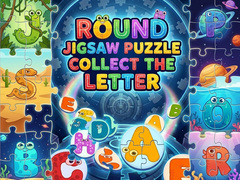 Permainan Round Jigsaw Puzzle - Collect the Letter