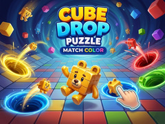 Permainan Cube Drop Puzzle: Match Color