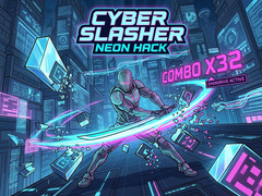 Permainan Cyber Slasher: Neon Hack