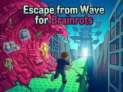 Permainan Escape from Wave for Brainrots