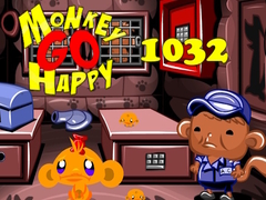 Permainan Monkey Go Happy Stage 1032