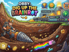 விளையாட்டு Obby: Dig Up The Brainrot!