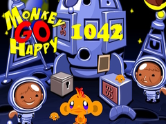 Permainan Monkey Go Happy Stage 1042