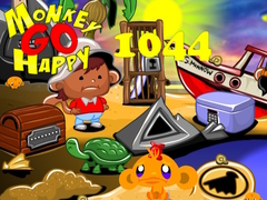 Permainan Monkey Go Happy Stage 1044