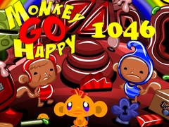 Permainan Monkey Go Happy Stage 1046