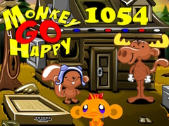 Permainan Monkey Go Happy Stage 1054