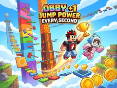 விளையாட்டு Obby +1 Jump Power Every Second