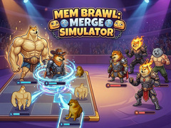 గేమ్ Mem Brawl: Merge Simulator