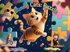 Permainan Funny Cats: Puzzle