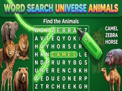 விளையாட்டு Word Search Universe Animals