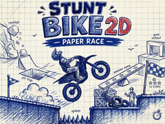 விளையாட்டு Stunt Bike 2D Paper Race