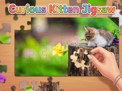 விளையாட்டு Curious Kitten Jigsaw