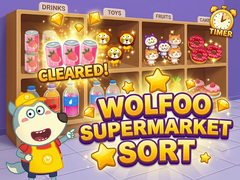 விளையாட்டு Wolfoo Supermarket Sort