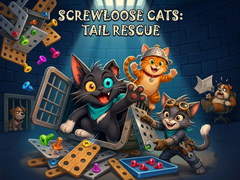 விளையாட்டு Screwloose Cats: Tail Rescue