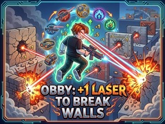 விளையாட்டு Obby: +1 Laser to Break Walls