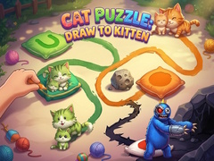 గేమ్ Cat Puzzle: Draw To Kitten