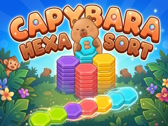 గేమ్ Capybara Hexa Sort