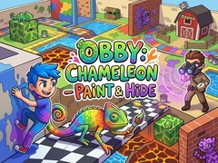 விளையாட்டு Obby: Chameleon - Paint & Hide