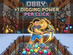 Permainan Obby: +1 Digging Power per Click