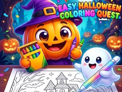గేమ్ Easy Halloween Coloring Quest