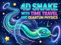 Permainan 4D Snake with Time travel and Quantum Physics
